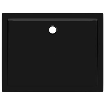 Douchebak rechthoekig 80x100 cm ABS zwart 6