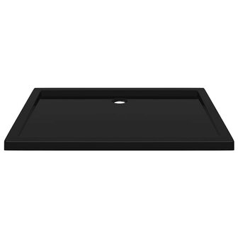 Douchebak rechthoekig 80x110 cm ABS zwart 4