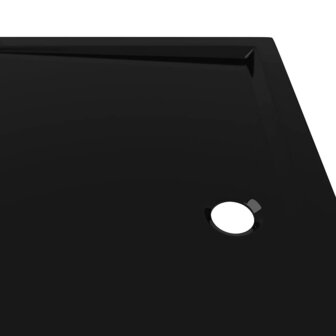 Douchebak rechthoekig 80x110 cm ABS zwart 7