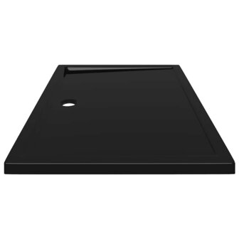 Douchebak rechthoekig 80x120 cm ABS zwart 5