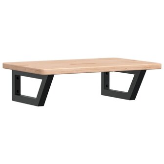 Badkamer wandschap staal en massief eikenhout 2