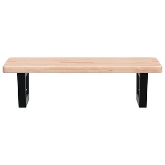 Badkamer wandschap staal en massief eikenhout 4