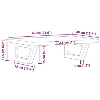 Badkamer wandschap staal en massief eikenhout 11