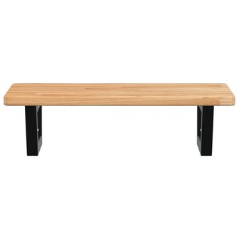 Badkamer wandschap staal en massief eikenhout 4