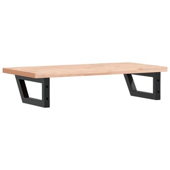 Badkamer wandschap staal en massief beukenhout 6