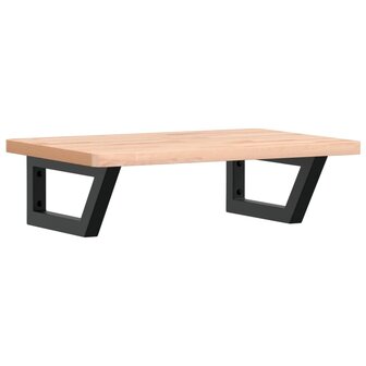 Badkamer wandschap staal en massief beukenhout 2
