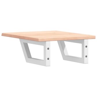 Badkamer wandschap staal en massief eikenhout 6