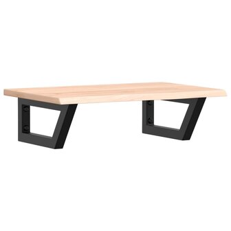 Badkamer wandschap staal en massief eikenhout 2