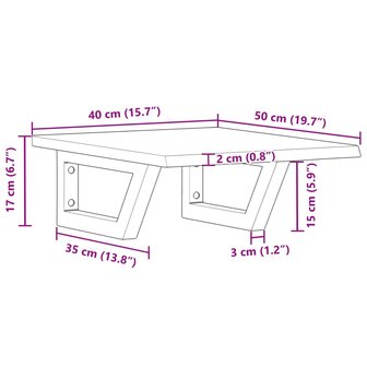 Badkamer wandschap staal en massief eikenhout 11