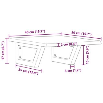 Badkamer wandschap staal en massief eikenhout 11