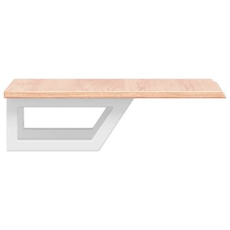 Badkamer wandschap staal en massief eikenhout 5