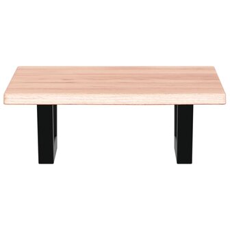 Badkamer wandschap staal en massief eikenhout 4