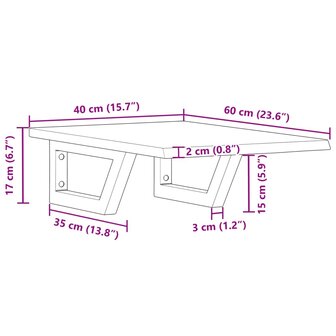 Badkamer wandschap staal en massief eikenhout 11