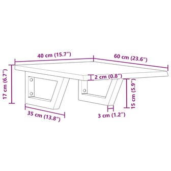 Badkamer wandschap staal en massief eikenhout 11