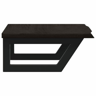 Badkamer wandschap staal en massief eikenhout 5
