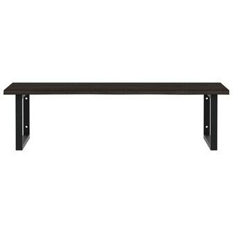 Badkamer wandschap staal en massief eikenhout 4