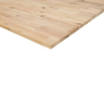 Badkamer wandschap staal en massief acaciahout 10