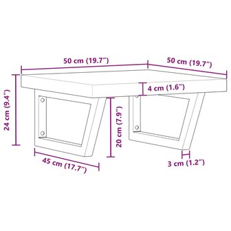 Badkamer wandschap staal en massief acaciahout 11