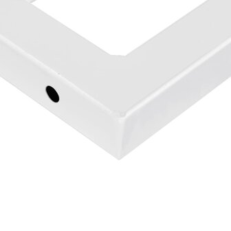 Badkamer wandschap staal en massief acaciahout 9