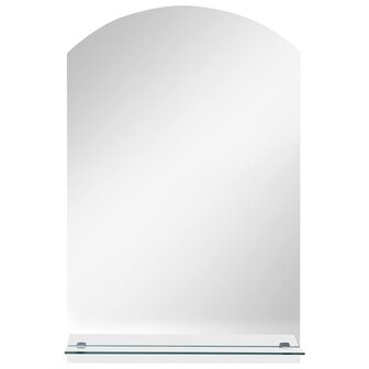 Wandspiegel met schap 20x40 cm gehard glas 3
