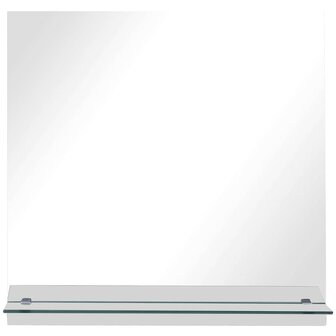 Wandspiegel met schap 30x30 cm gehard glas 3
