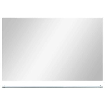 Wandspiegel met schap 100x60 cm gehard glas 3