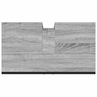 Wastafelkast 60x33x60 cm bewerkt hout grijs sonoma eikenkleurig 8