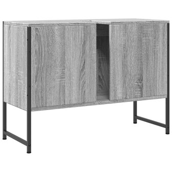 Wastafelkast 80x33x60 cm bewerkt hout grijs sonoma eikenkleurig 6