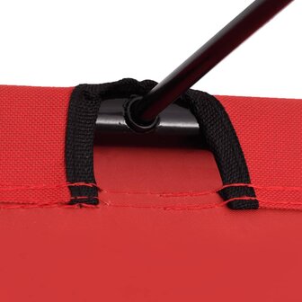 Veldbedden 2 st 180x60x19 cm oxford stof en staal rood 5