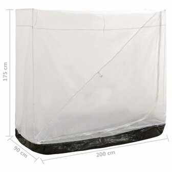Binnentent universeel 200x90x175 cm grijs 6