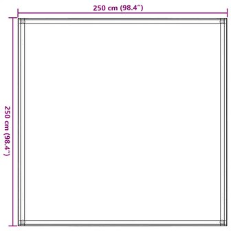 Tenttapijt 250x250 cm HDPE antracietkleurig 7