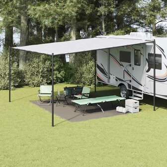 Tenttapijt Lichtgrijs 400 &times; 300 cm Polyetheen 1