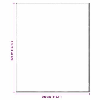 Tenttapijt Lichtgrijs 400 &times; 300 cm Polyetheen 9