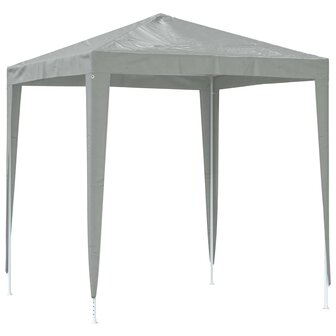 Partytent 200 x 200 x 240 cm Lichtgrijs PE en staal 5