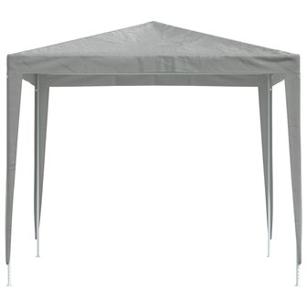 Partytent 250 x 250 x 240 cm Lichtgrijs PE en staal 3