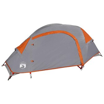 Koepeltent 1-persoons waterdicht oranje 5