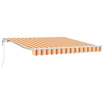 Elektrisch Uittrekbaar Zonnescherm Geel en Oranje 300 x 250 cm 2