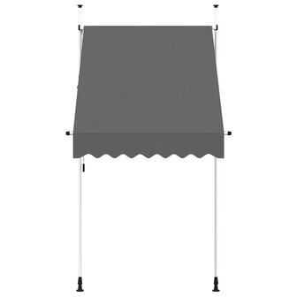 Luifel handmatig uittrekbaar 150 cm antraciet 3