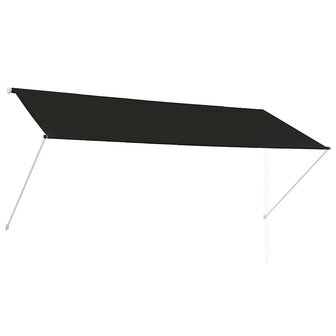 Luifel uittrekbaar 300x150 cm antraciet 2