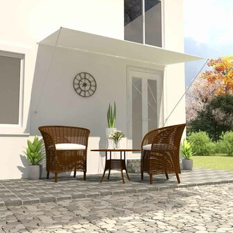 Luifel uittrekbaar 300x150 cm cr&egrave;me 1