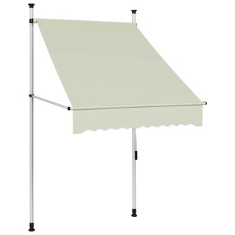 Luifel handmatig uittrekbaar 100 cm cr&egrave;me 1