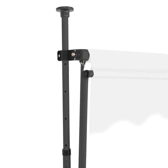 Luifel handmatig uitschuifbaar met LED 100 cm cr&egrave;mekleurig 4