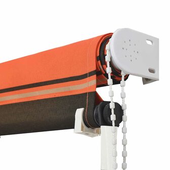 Luifel uittrekbaar 200x150 cm oranje en bruin 5