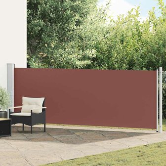 Tuinscherm uittrekbaar 140x600 cm bruin 1