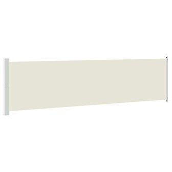 Tuinscherm uittrekbaar 600x160 cm cr&egrave;me 2