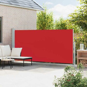 Tuinscherm uittrekbaar 180x500 cm rood 3