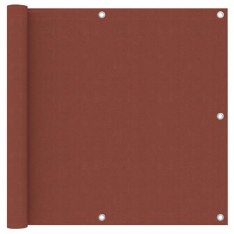 Balkonscherm 90x300 cm oxford stof terracotta 1