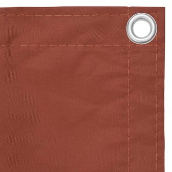 Balkonscherm 90x300 cm oxford stof terracotta 3