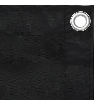 Balkonscherm 75x300 cm oxford stof zwart 3