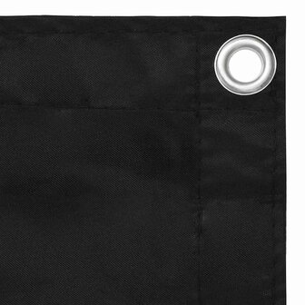 Balkonscherm 90x300 cm oxford stof zwart 3